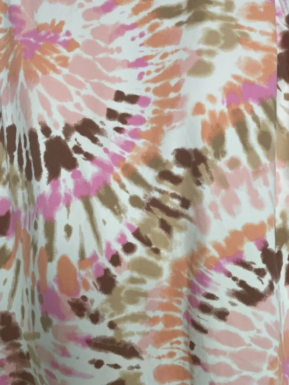 Lands' End Tie Dye Chlorine Resistant High Neck UPF 50 Modest Tankini Top 18W - Picture 3 of 8